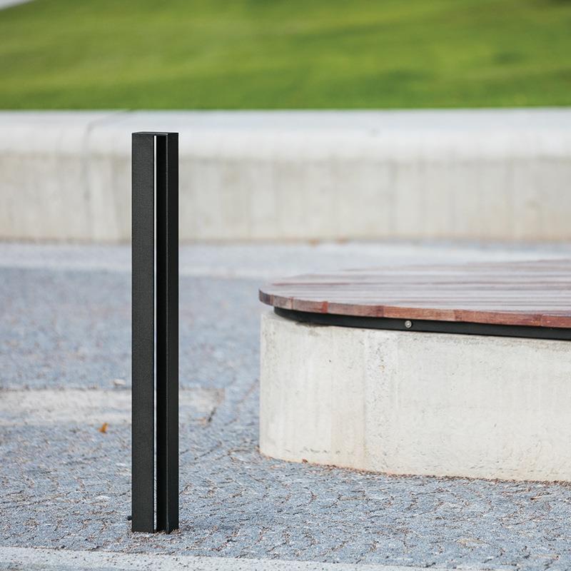 警示柱挡车电动路桩公园景区学校广场停车场插电路障固定路桩