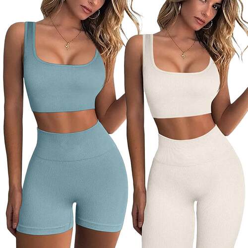 Yoga Exercise Fitness Shoulder Strap Yoga Shorts Pants Set