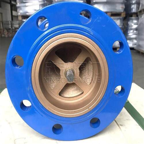 HC41X-10Q 消声止回阀 立式法兰 球墨铸铁 逆止阀 欣弘阀门