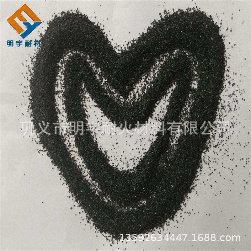 盆景人造石用亮黑彩砂铜矿砂除锈沙铜尾矿渣含水量低