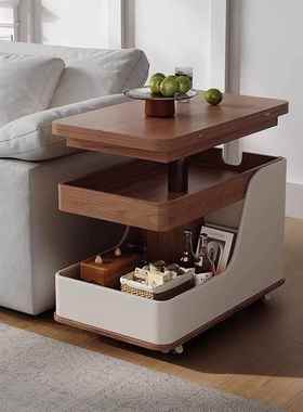 可移动茶几简小户型现折叠客VFE代厅新约款沙发升降几家用小推车