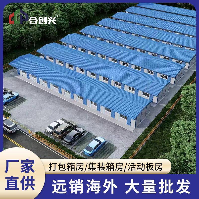 出口巴西集装箱移动房住人工地宿舍办公室组装网红箱民宿活动板房