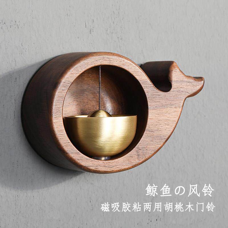 多款纯铜吸门式多巴胺风铃挂饰店铺门铃日式入户门上开 门提示铃