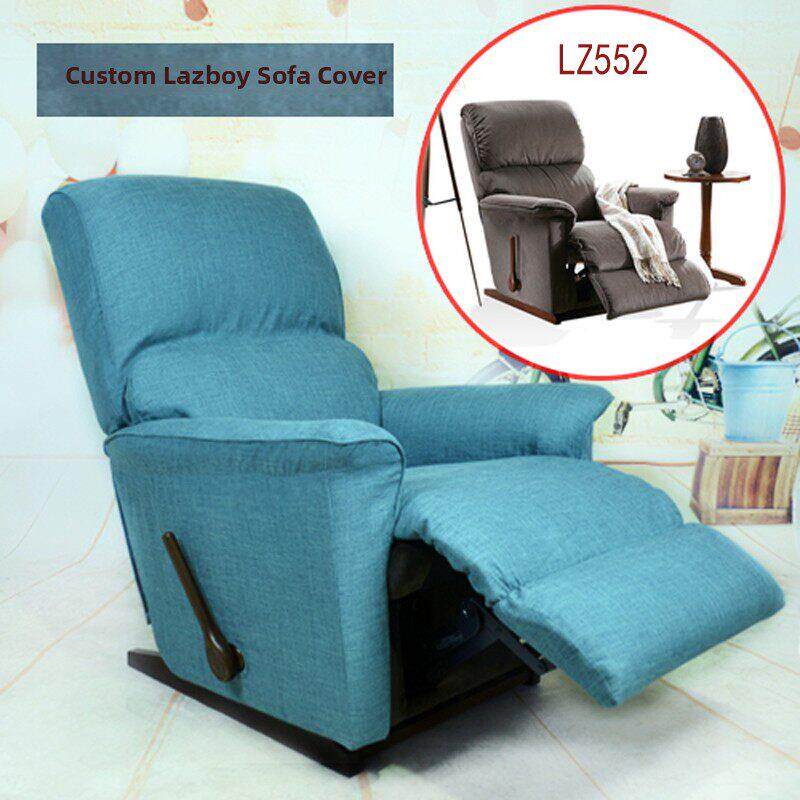 专业定制五彩麻亚麻布料美国LAZBOY乐至宝功能沙发套 沙发罩抱枕