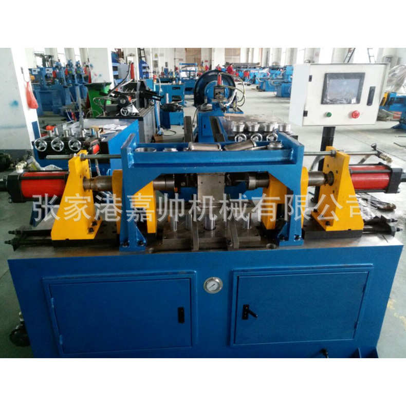 厂家制造SG40全自动缩管机带备料架自动上下料汽车头枕杆专用设备