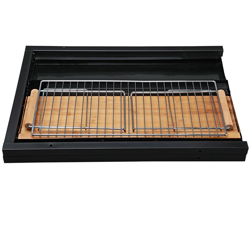 A732柜式烧烤炉户外BBQ Grill烧烤工具组合抽屉式烧烤炉烧烤架
