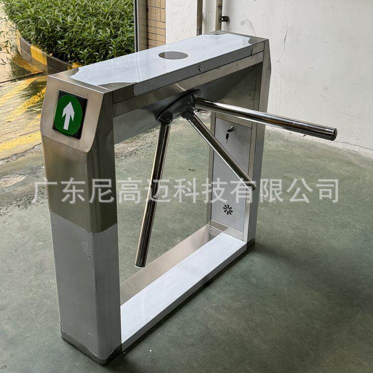 成品三辊闸儿童游乐园景区半高单向旋转门导流禁行通道不锈钢转匝