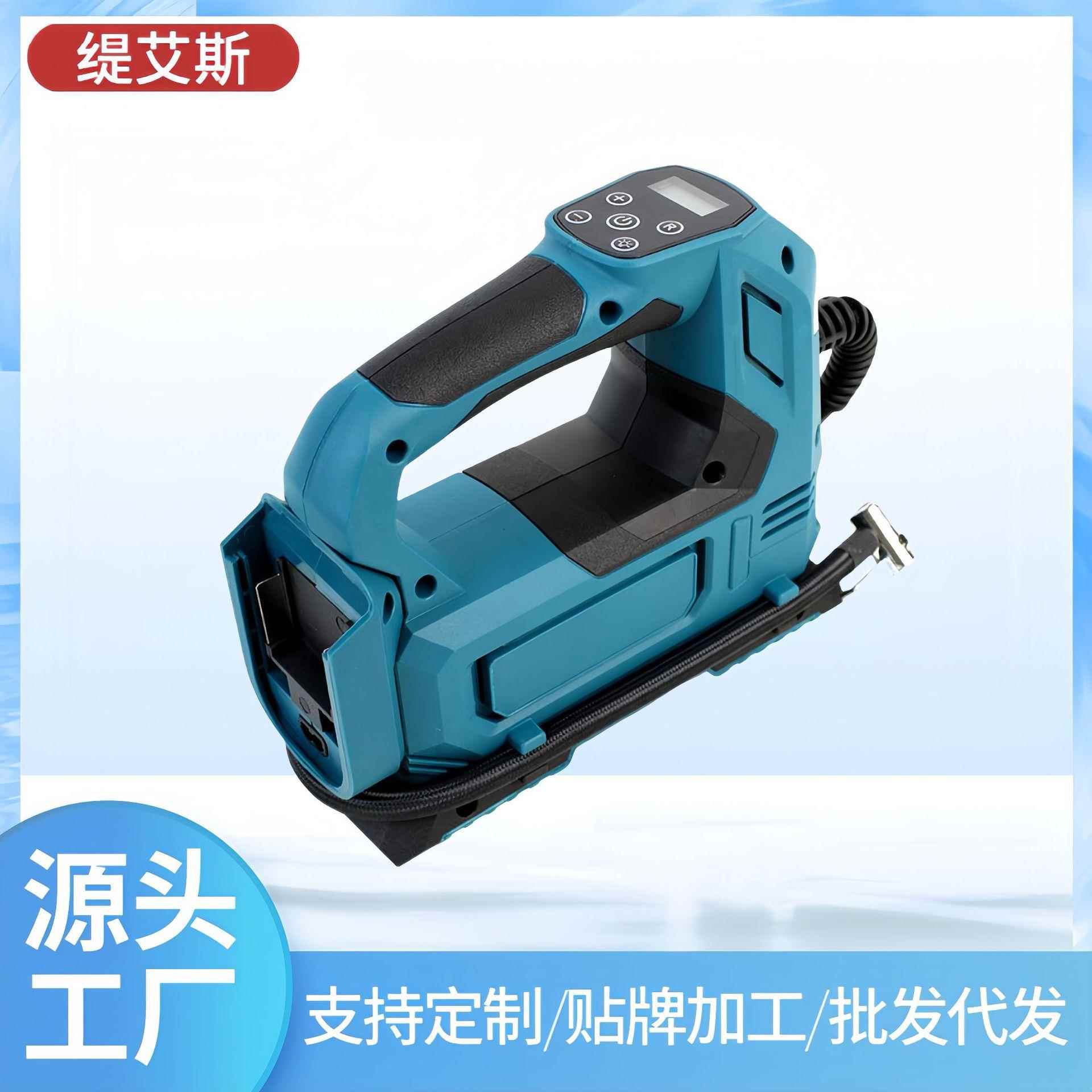 工厂多功能卧式数显车载电动打气泵便携式家用汽车锂电充气泵