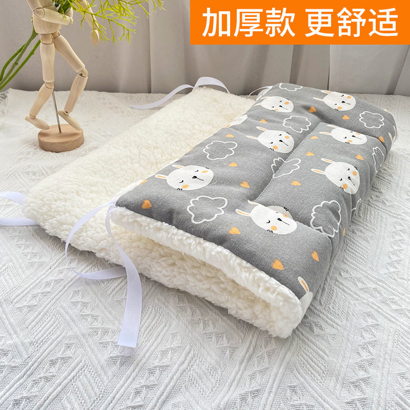 猫窝狗窝垫子冬季保暖冬天小被子加厚狗垫子猫垫子宠物毛毯睡觉用