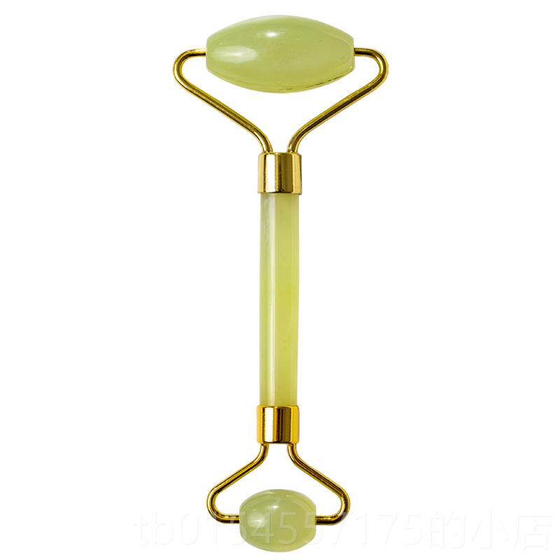 正品然岫天拨岩玉石脸部滚轮按摩器眼部穴位面部美容工筋具玉推脸