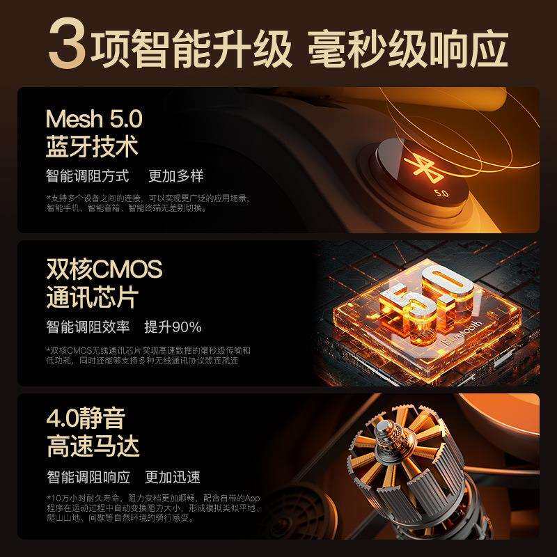 飞尔顿椭圆机轻商级家用健身小型太空漫步机静音智能椭圆仪登山机