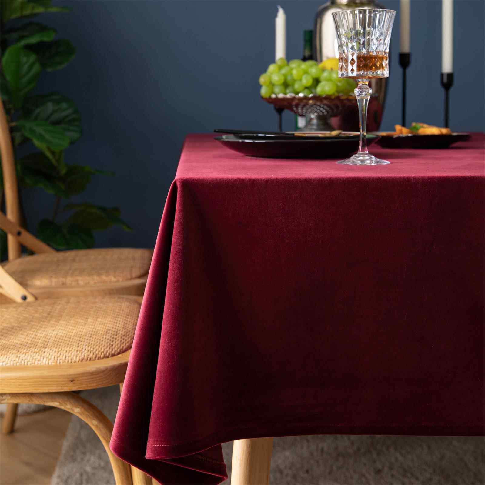 正品深绿色档丝绒桌布可访问豪华高端斯堪高的金纳维亚桌美国覆古