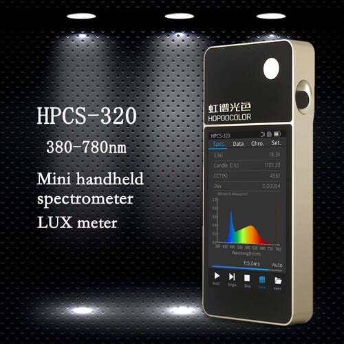 虹谱光色色温光谱仪可测显示指数波长HPCS320光谱彩色照度计