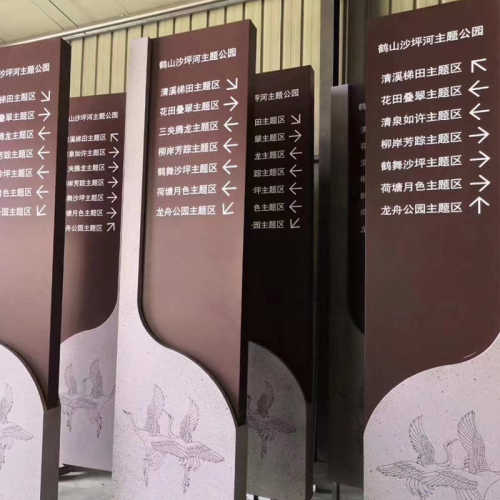 旅游景区导览图户外爱护花草警示提示牌景区介绍牌宣传栏制作