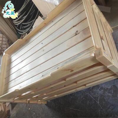 幼儿园儿童木sm1544叠床上加厚早教叠托管午睡实午休方脚木质下铺