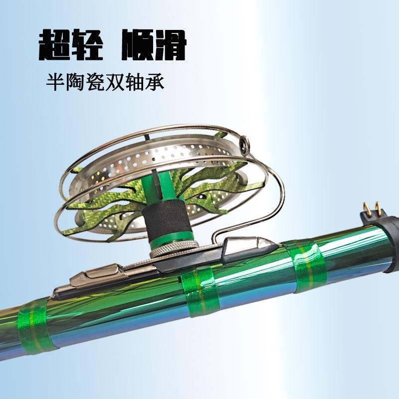 八卦轮手拨轮超轻谷麦轮高速盘车轮碳纤改装溪流放流轮筏钓微铅轮