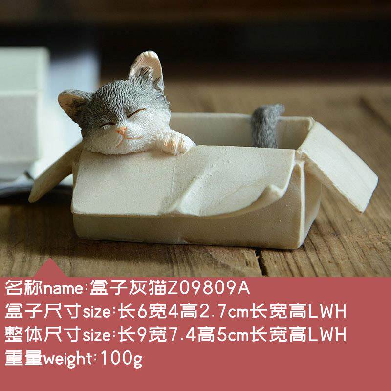 正品可爱猫咪树脂摆摆饰女创意设车内饰品日式装饰品桌面小礼物情