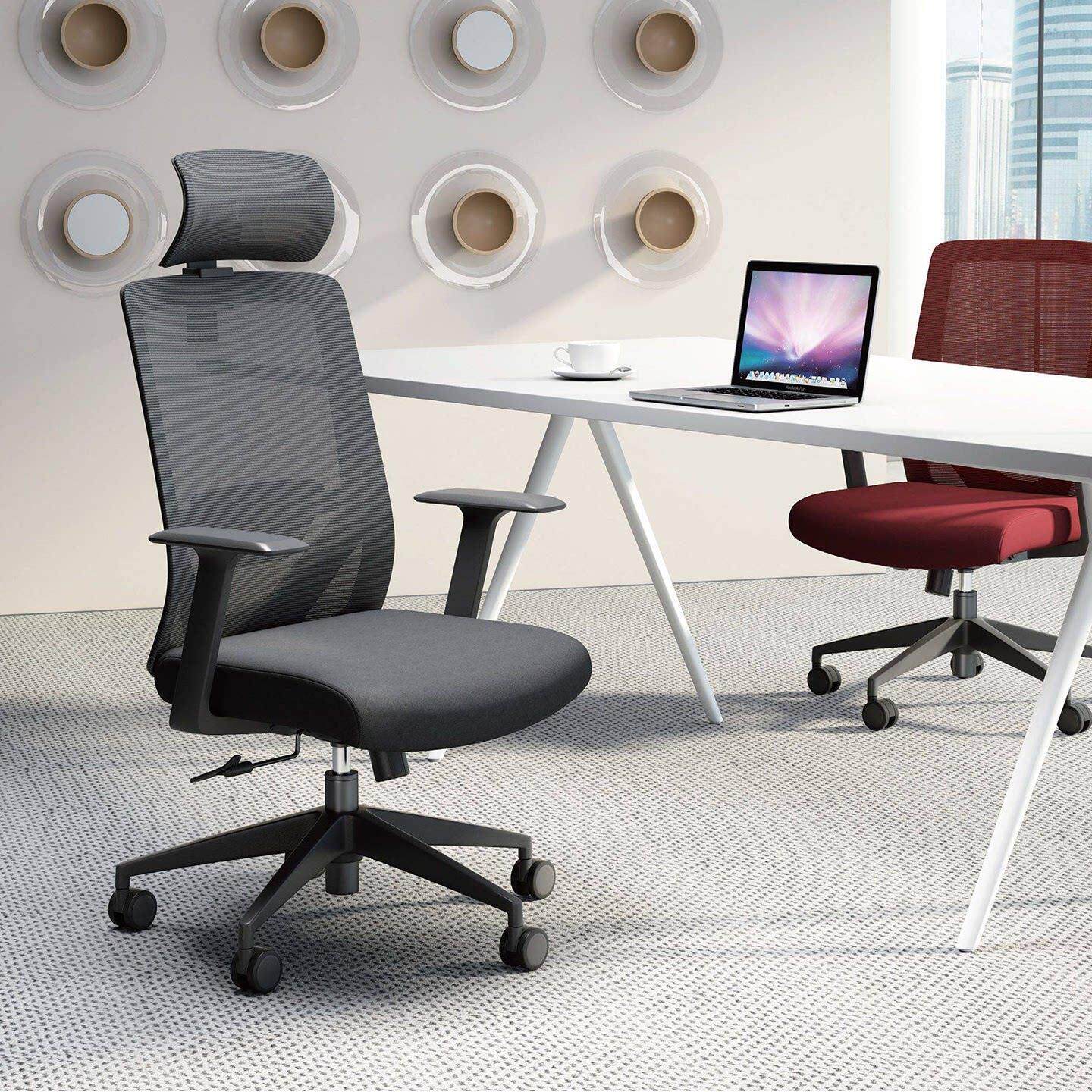 员工椅职员椅办公椅电脑椅舒适久坐家用宿舍办公书房椅可后仰转椅