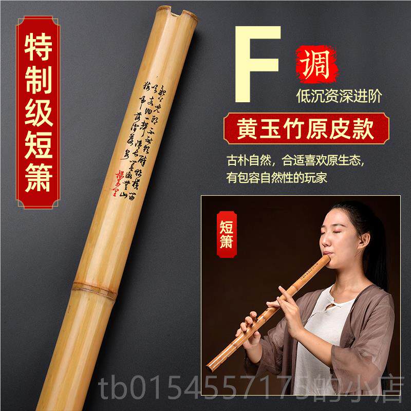 正品洞箫萧短专业演奏乐器档成人高初学入门紫八竹萧F六孔G调古风