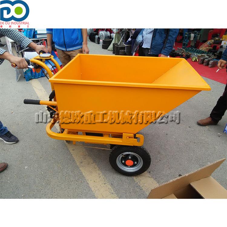 农用工地建筑灰斗车 小型电动手推车 两轮三轮方斗推货车