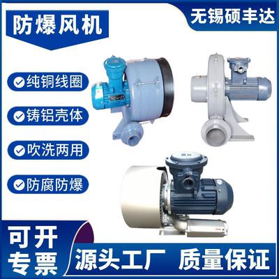 FCX75A低噪纯铜电机0.7kw送风助燃70w耐高温防爆透浦式风机
