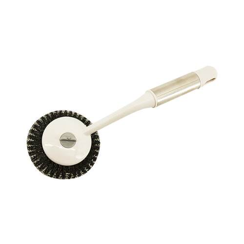 Wall-Mountable Kitchen Cleaning Dish Brush, Stainless Steel