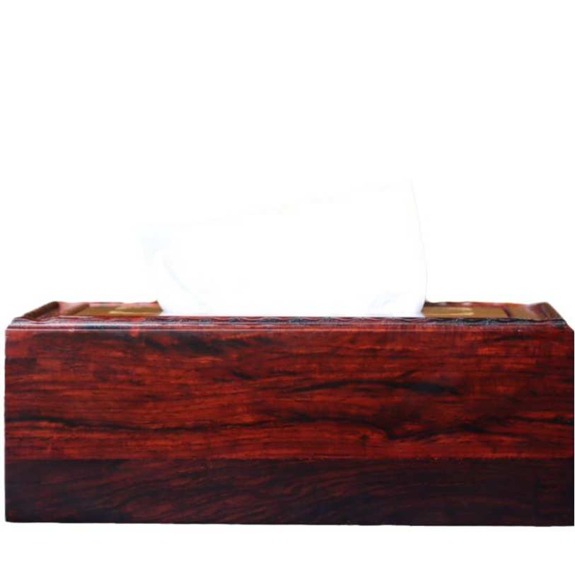 木质红酸枝红木创意纸巾盒客厅新中式家用复古抽纸盒餐桌上纸巾盒