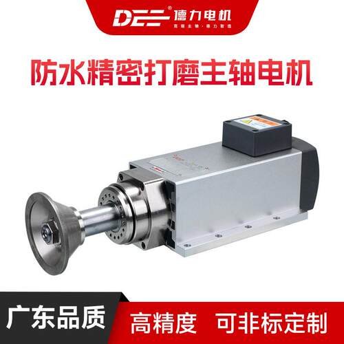 DEE广东德力精密高速电机加长轴夹砂轮防水端面平面内外圆打磨