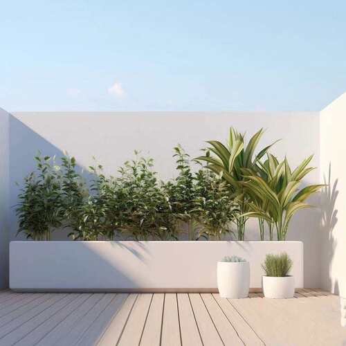 户外不锈钢花箱阳台种植箱广场商业街长方形花坛铁艺成品花槽花箱