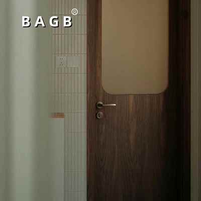 AGB门锁B室内卧室房门锁家用通型门把静手音青古用铜273QG分体实