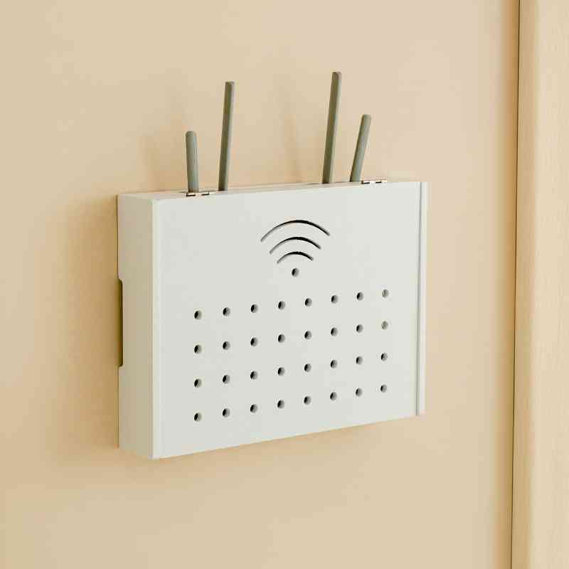 wifi无线 线路由器光猫收纳箱多媒体信息弱电箱遮挡免打孔壁挂置