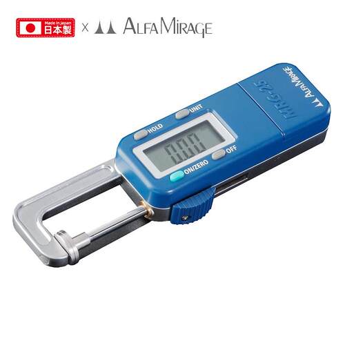 进口Alfa mirage电子数显卡尺测量钻石宝石珍珠0.01-25mm直径厚度