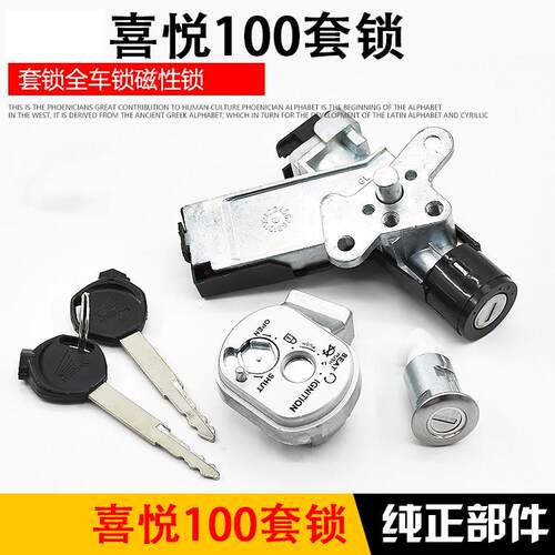 机车小公主喜悦100套锁WH100T-F-H-G全车锁优悦磁性电子门锁