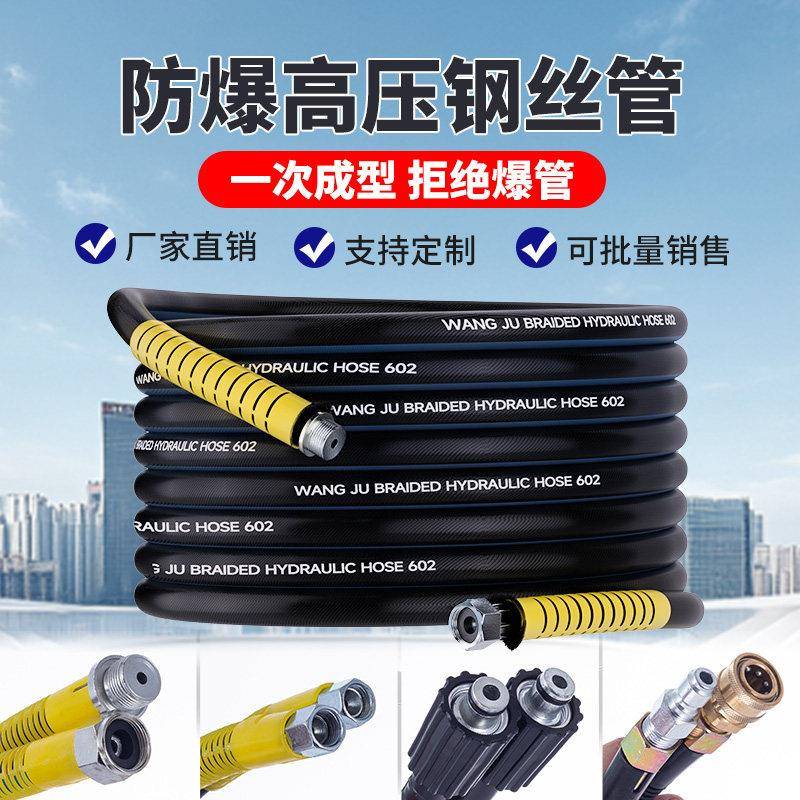 洗车机高压水枪水管防爆清洗机专用出水管380/55商用耐冻钢丝管子