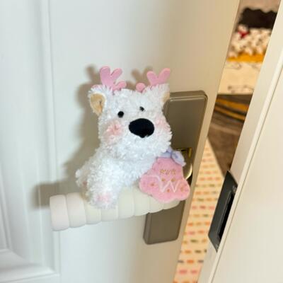 耶诞西地地门把手保护套可爱少女心家居装饰房间防撞门把套