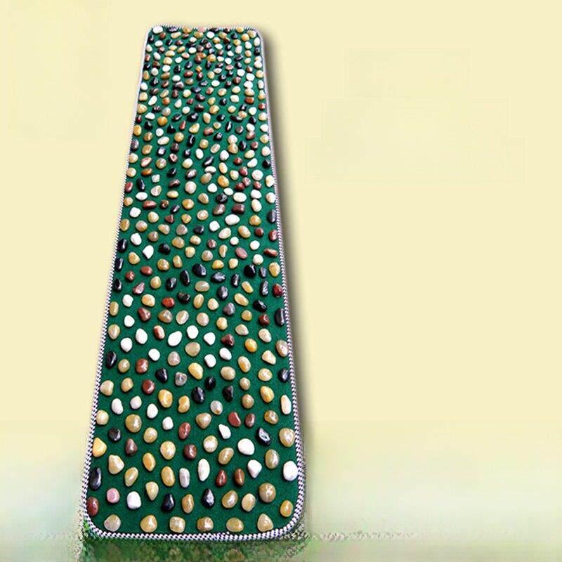 送家长鹅卵石足垫足按摩器石垫足按摩步行地毯石垫石路