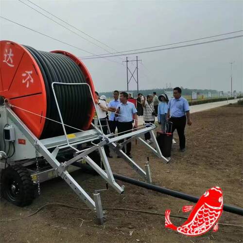大型节水灌溉设备卷盘式喷灌机 移动式绞盘自走浇地车