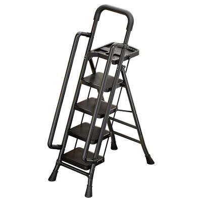 家用梯子折叠内VLK伸缩梯加人字梯多厚功梯室能登高梯带工具盘梯