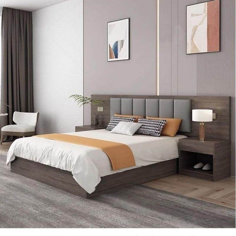 宾床酒店店家具公寓单间标间床民宿双床酒床专351馆用全套简约大