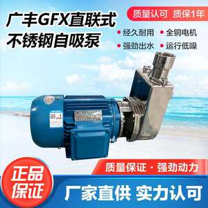 50GFX-20广州广丰不锈钢自吸泵耐腐蚀铸造型半开式叶轮泵