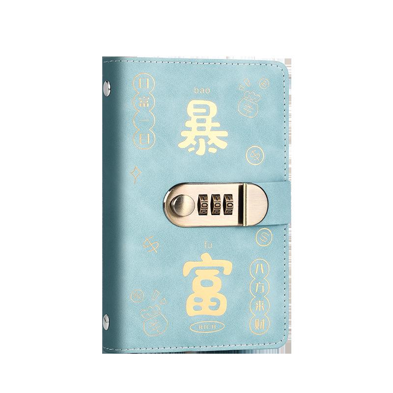 记账本现金存钱密码钱夹日记本