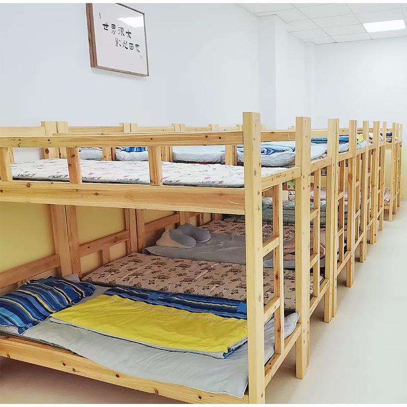 实木上下床学校员工宿舍上下铺床中小学生实木床高低床午托床