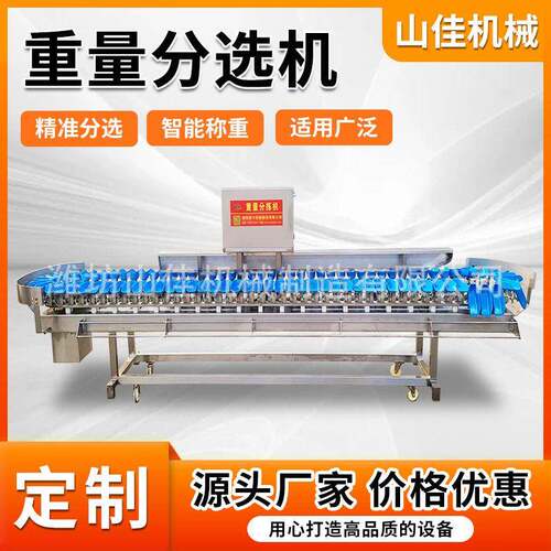 白条鸡分拣机 大鹅自动称重分选机 白条鸭分拣设备 存储数据分级