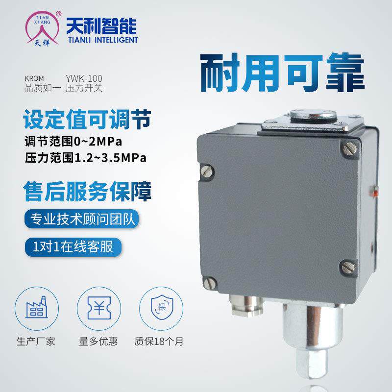 YWK-100压力开关压力控制器常州天利生产厂家