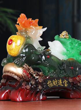招貔貅玉白摆件铺店开业礼品开财店送礼客厅办公室收银台菜貔貅白