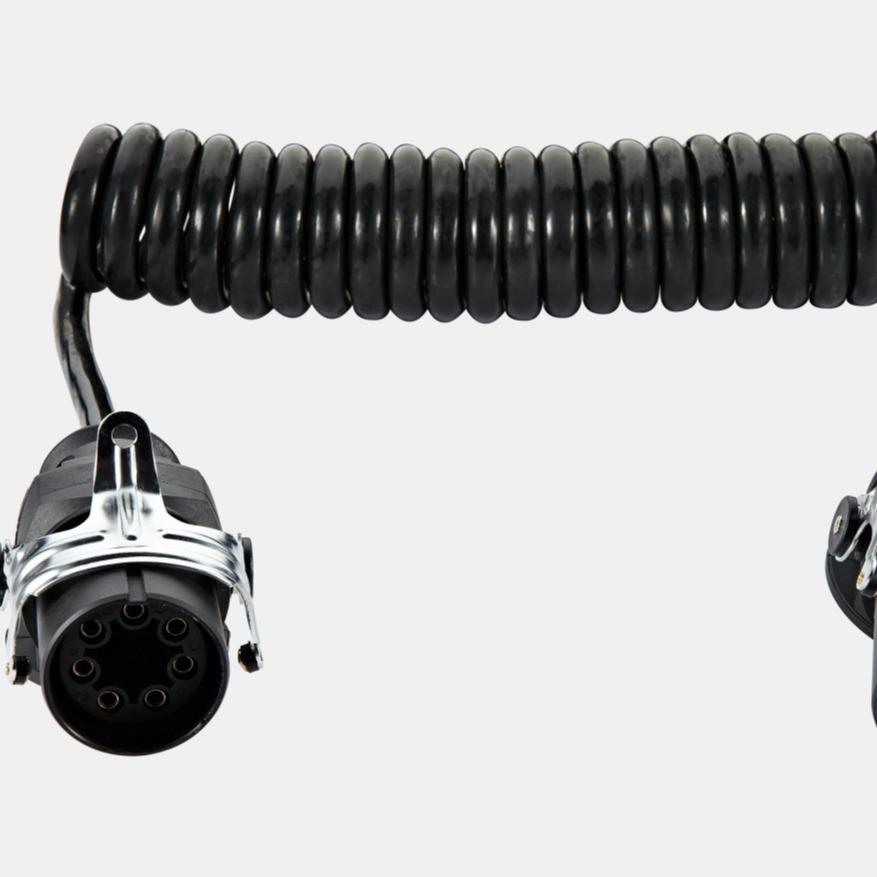 TM1116 大车重型卡车弹簧线拖车连接器 欧式连接线车用7芯转7芯