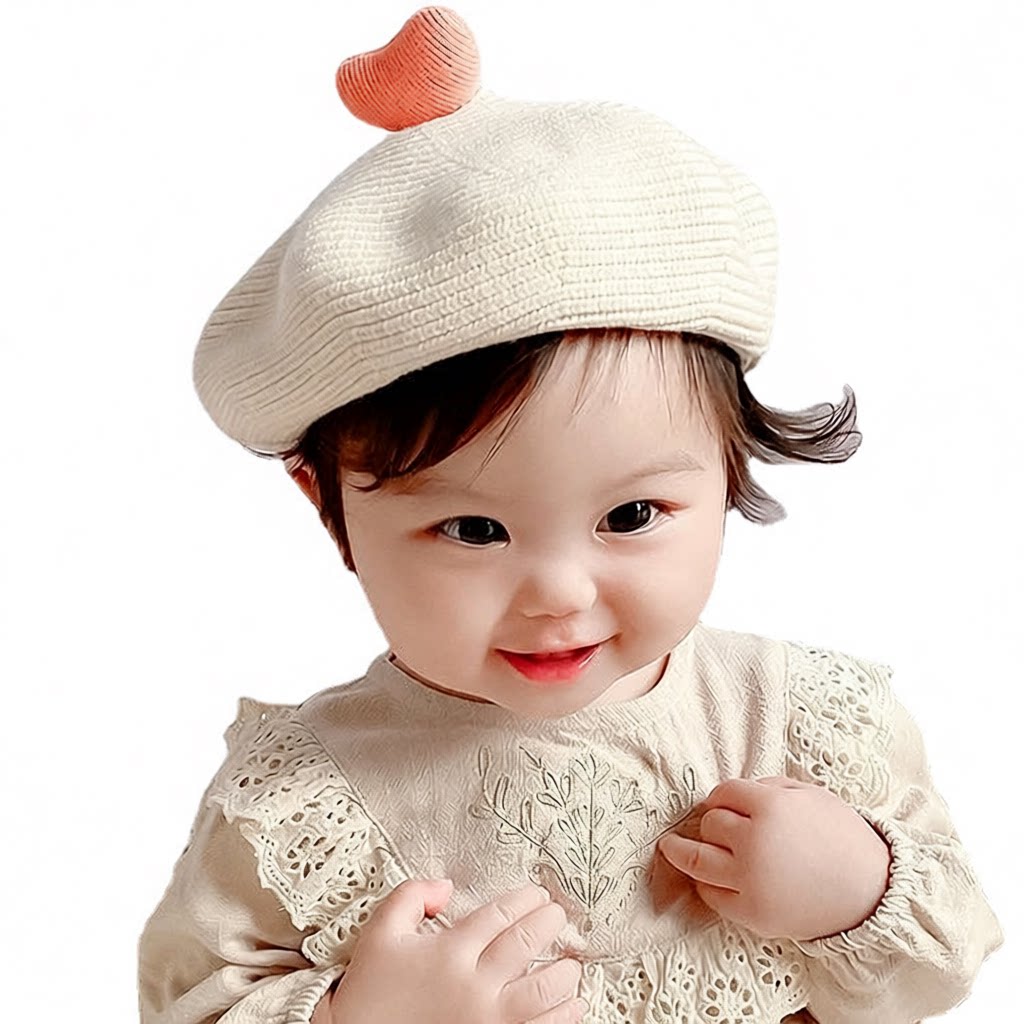 婴幼儿婴儿帽子新生男女可爱帽子图片