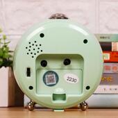 06YM闹钟男孩儿童可爱学生用床头静音小闹表铃声带夜灯智能小