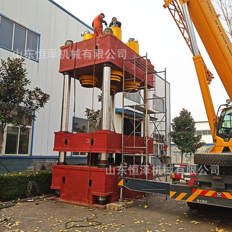 2000吨三格化粪池生产油压机塑料玻璃钢化粪池成型四柱液压机
