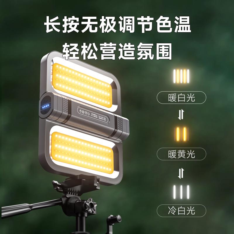 LEM户外露营灯家用应急灯工地充电照明灯地摊强磁吸工作灯可折叠